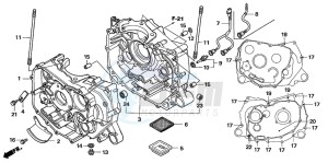 TRX500FM drawing CRANKCASE