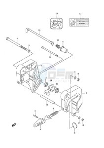 DF 9.9A drawing Clamp Bracket Non-Remote Control