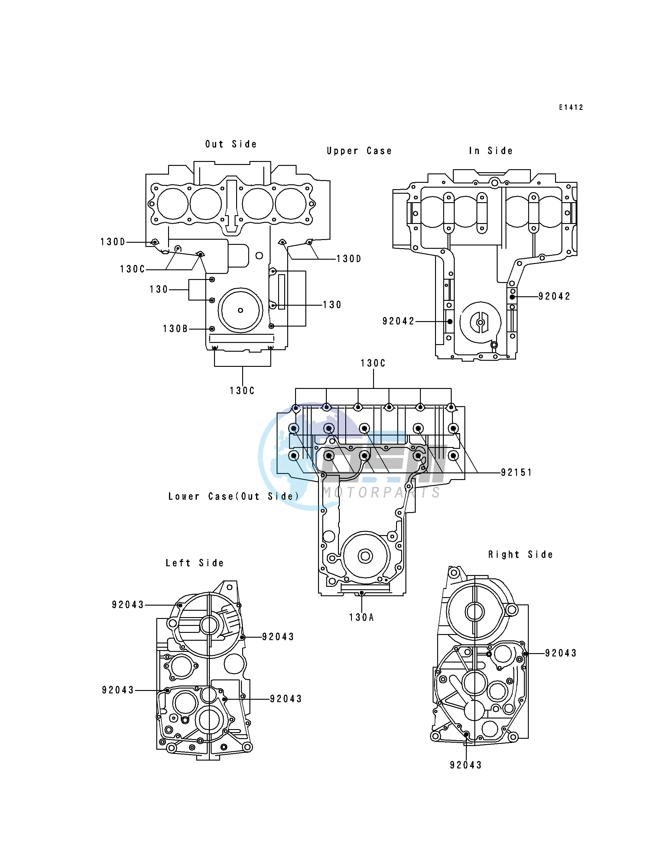 CRANKCASE BOLT PATTERN