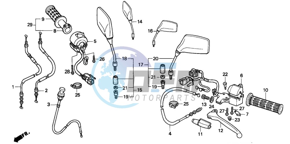 HANDLE LEVER/SWITCH/CABLE (2)