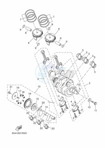 XTZ690-U TENERE 700 (BW32) drawing CRANKSHAFT & PISTON