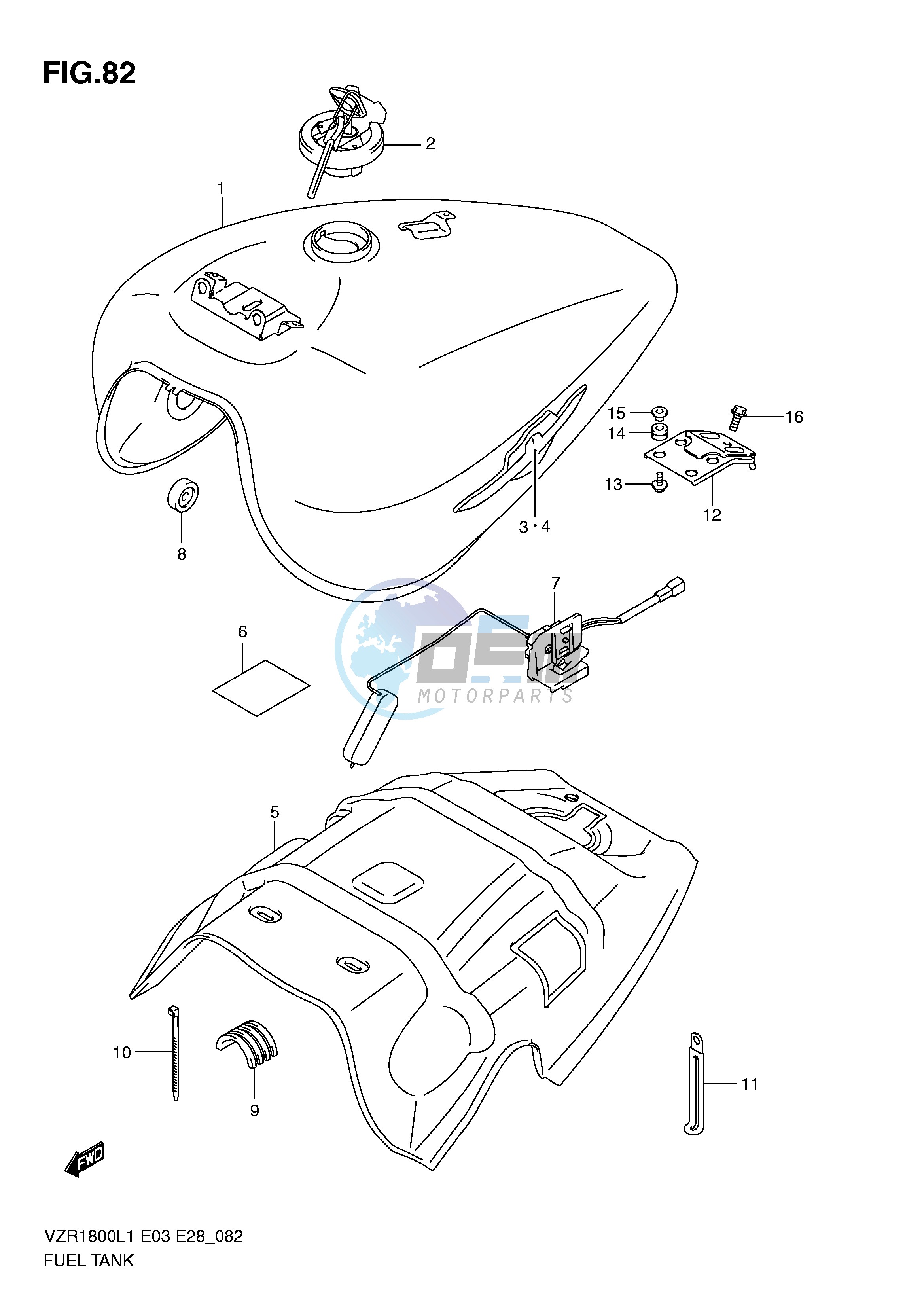 FUEL TANK (VZR1800ZL1 E33)