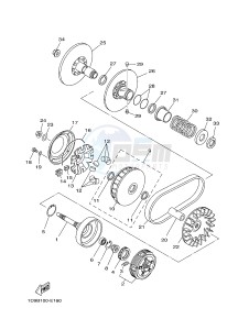 YFM450FWAD GRIZZLY 450 EPS HUNTER (BM72) drawing CLUTCH