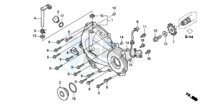 CBR600F drawing RIGHT CRANKCASE COVER