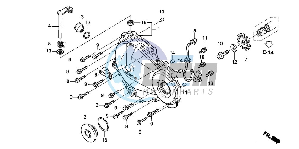 RIGHT CRANKCASE COVER