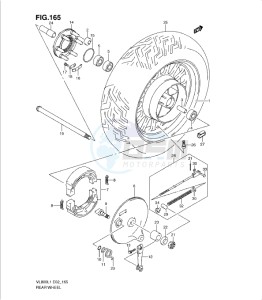 VL800 drawing REAR WHEEL (VL800CL1 E19)