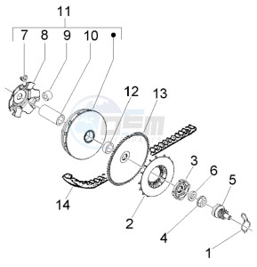 Liberty 50 4t RST ptt (E) Spain drawing Driving pulley