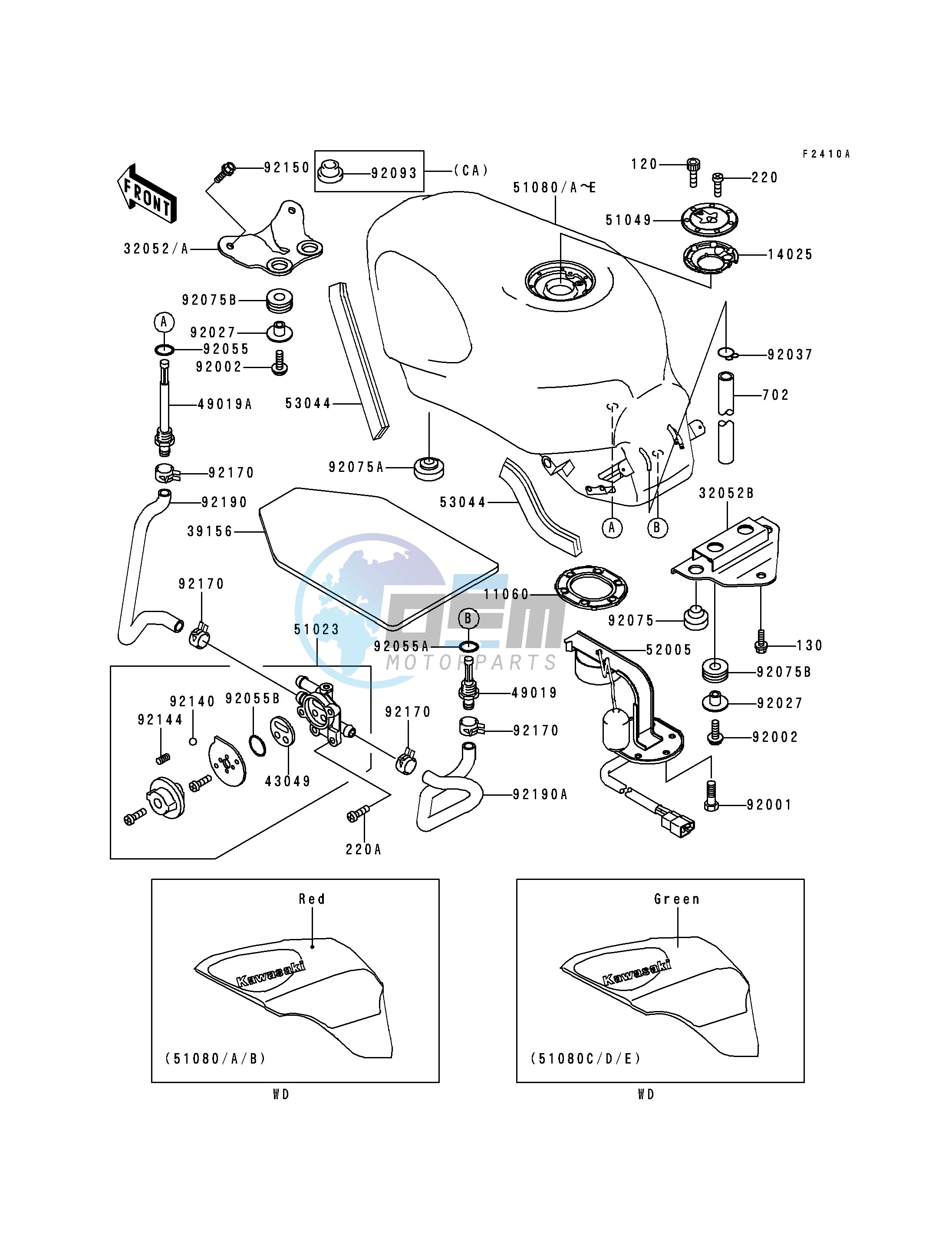 FUEL TANK -- ZX600-E5- -