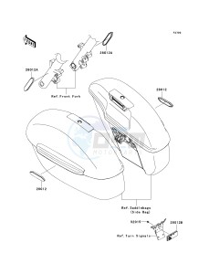 VN 1700 C [VULVAN 1700 NOMAD] (9FA) C9FA drawing REFLECTORS