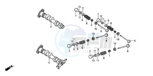 FJS600D SILVER WING drawing CAMSHAFT/VALVE