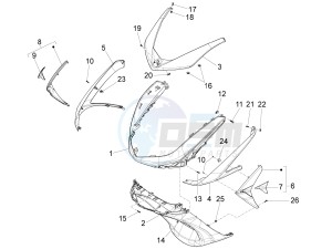 X10 350 4t 4v ie e3 drawing Front shield