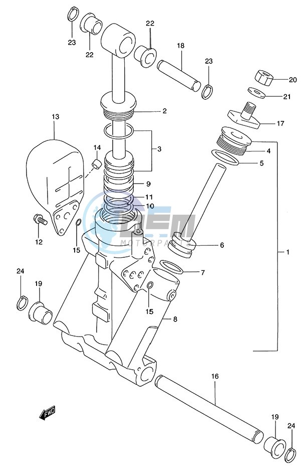 Trim Cylinder (1996 to 2001)