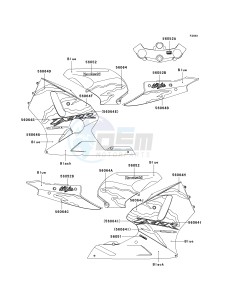 ZX 1200 A [NINJA ZX-12R] (A2) [NINJA ZX-12R] drawing DECALS-- BLUE- --- CN- -