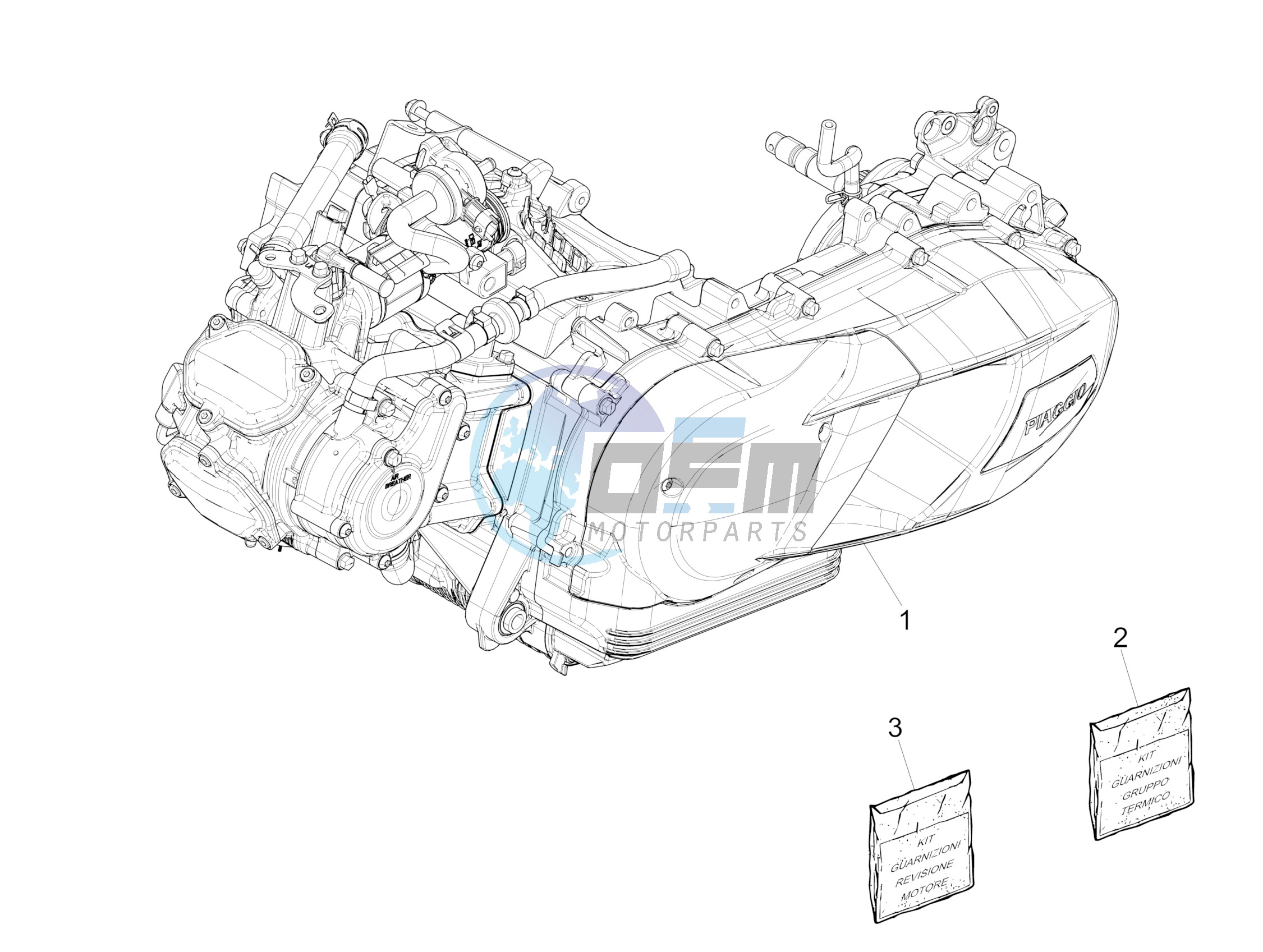 Engine, assembly