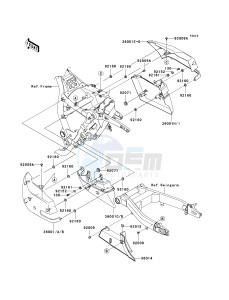 VN 1700 B [VULCAN 1700 VOYAGER ABS] (9FA) B9F drawing SIDE COVERS_CHAIN COVER