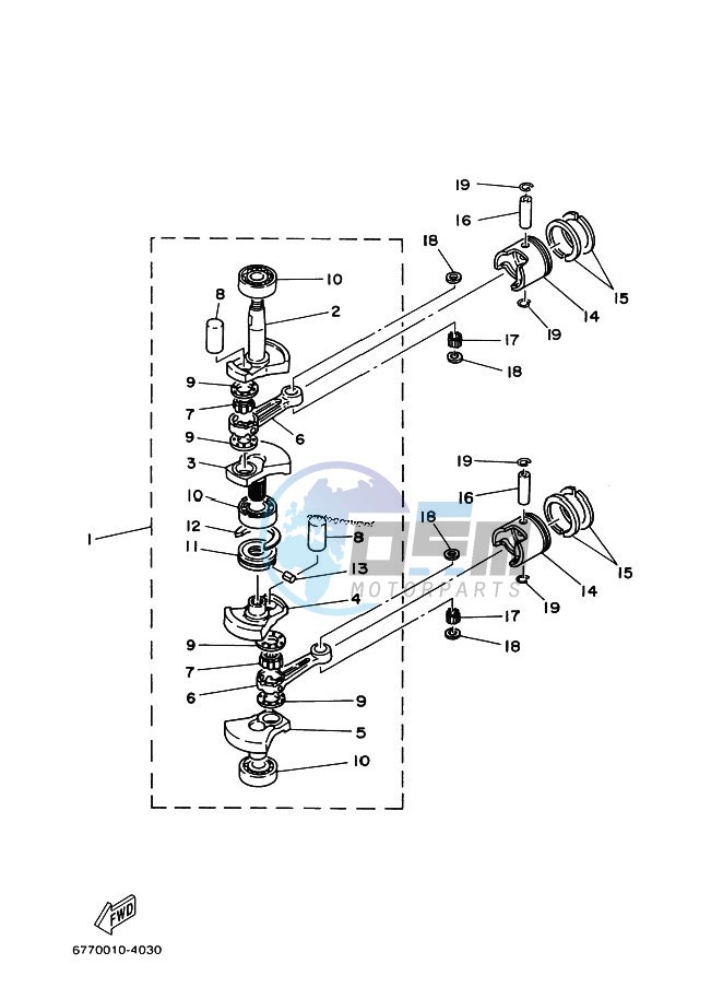 CRANKSHAFT--PISTON