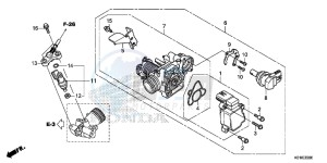 SH125E SH125 E drawing THROTTLE BODY/FUEL INJECTOR