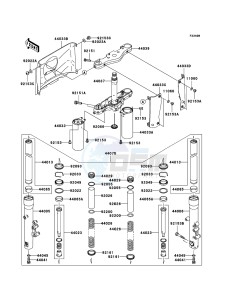 VN1600_CLASSIC VN1600-A3H GB XX (EU ME A(FRICA) drawing Front Fork(JKBVNT60AAA015116-)