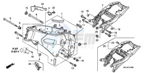 CBR1000RA9 Korea - (KO / ABS HRC) drawing FRAME BODY