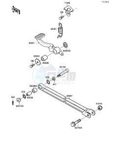 ZX 1000 B [NINJA ZX-10] (B3) [NINJA ZX-10] drawing BRAKE PEDAL_TORQUE LINK