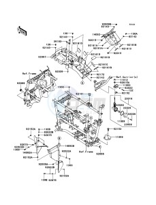 KVF750_4X4_EPS KVF750HDF EU drawing Frame Fittings