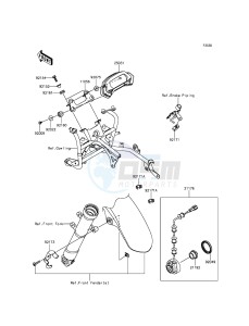 NINJA_250SL_ABS BX250BFS XX (EU ME A(FRICA) drawing Meter(s)