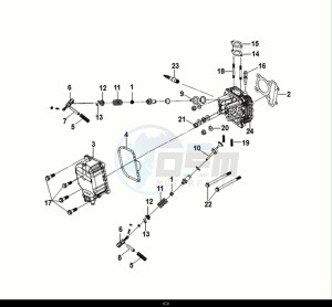 FIDDLE IV 125 (XG12W1-IT) (M0) drawing CYLINDER HEAD