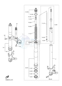 YZF-R1 YZF-R1E 998 R1 (2SG3) drawing FRONT FORK