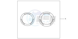 CBR600FB drawing CRANCASE RING SET