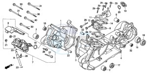 SA75 drawing CRANKCASE/OIL PUMP