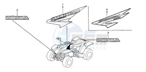 TRX400EX FOURTRAX 400 EX drawing MARK (TRX400EX3,4)