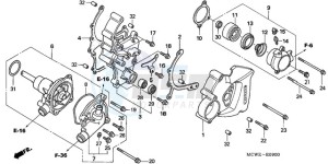 VFR8009 Australia - (U / MME) drawing WATER PUMP