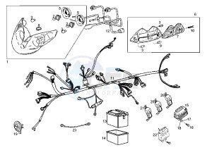 BOULEVARD 125-150 cc drawing ELECTRICAL DEVICES