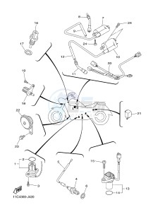 XVS1300A XVS1300A UBS MIDNIGHT STAR (1CS8) drawing ELECTRICAL 1