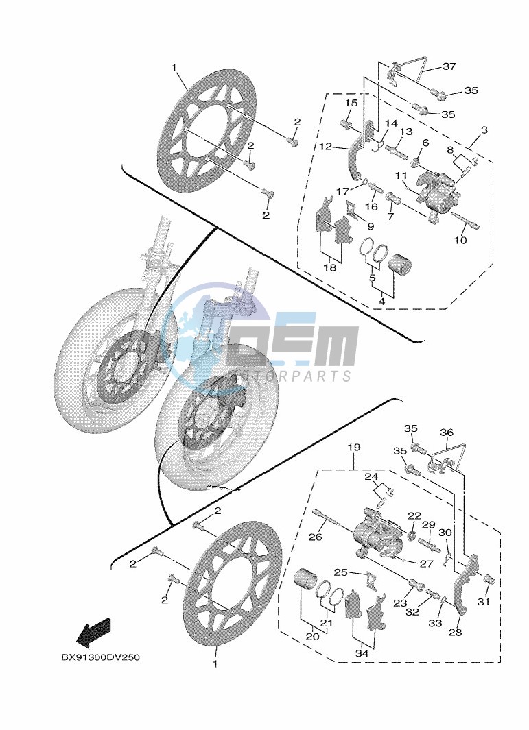 FRONT BRAKE CALIPER