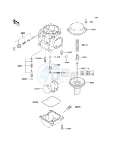 EJ 650 A [W650] (A2-A4 A4 CAN ONLY) W650 drawing CARBURETOR PARTS