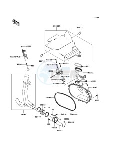 KVF650 4x4 KVF650-D1 EU GB drawing Converter Cover