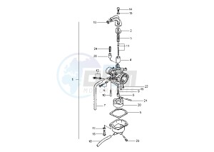 YN R NEO'S 50 drawing CARBURETOR CATALYTIC MY00-01