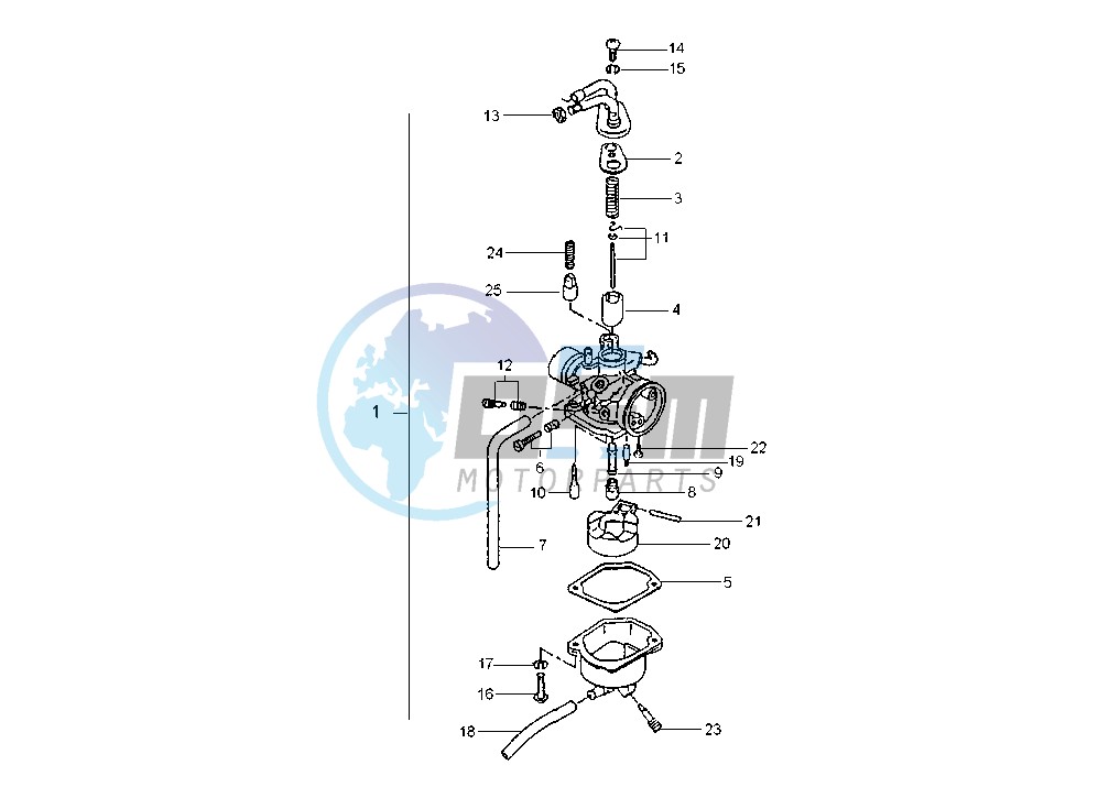 CARBURETOR CATALYTIC MY00-01