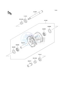 KX 500 E (E15-E16) drawing FRONT HUB