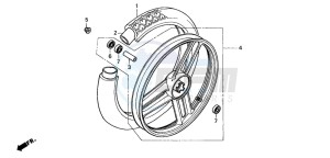 PK50S drawing FRONT WHEEL