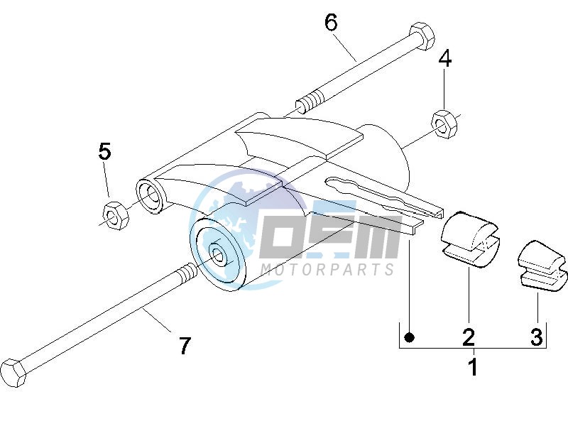 Swinging arm