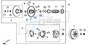 GTS 125I ABS-SNS EURO4 L7 drawing CLUTCH