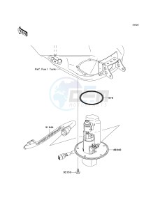 ZX 1000 M [NINJA ZX-10R] (C1) [NINJA ZX-10R] drawing FUEL PUMP