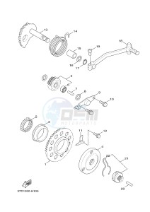 YW125CB BW'S 125 (37D7) drawing STARTER