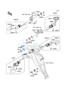 Z750 ZR750LBF FR GB XX (EU ME A(FRICA) drawing Turn Signals