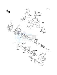 JET SKI 900 STX JT900-E2 FR drawing Drive Shaft