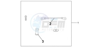 CBR1000RRA France - (F / CMF HRC) drawing TANK BAG ATT KIT