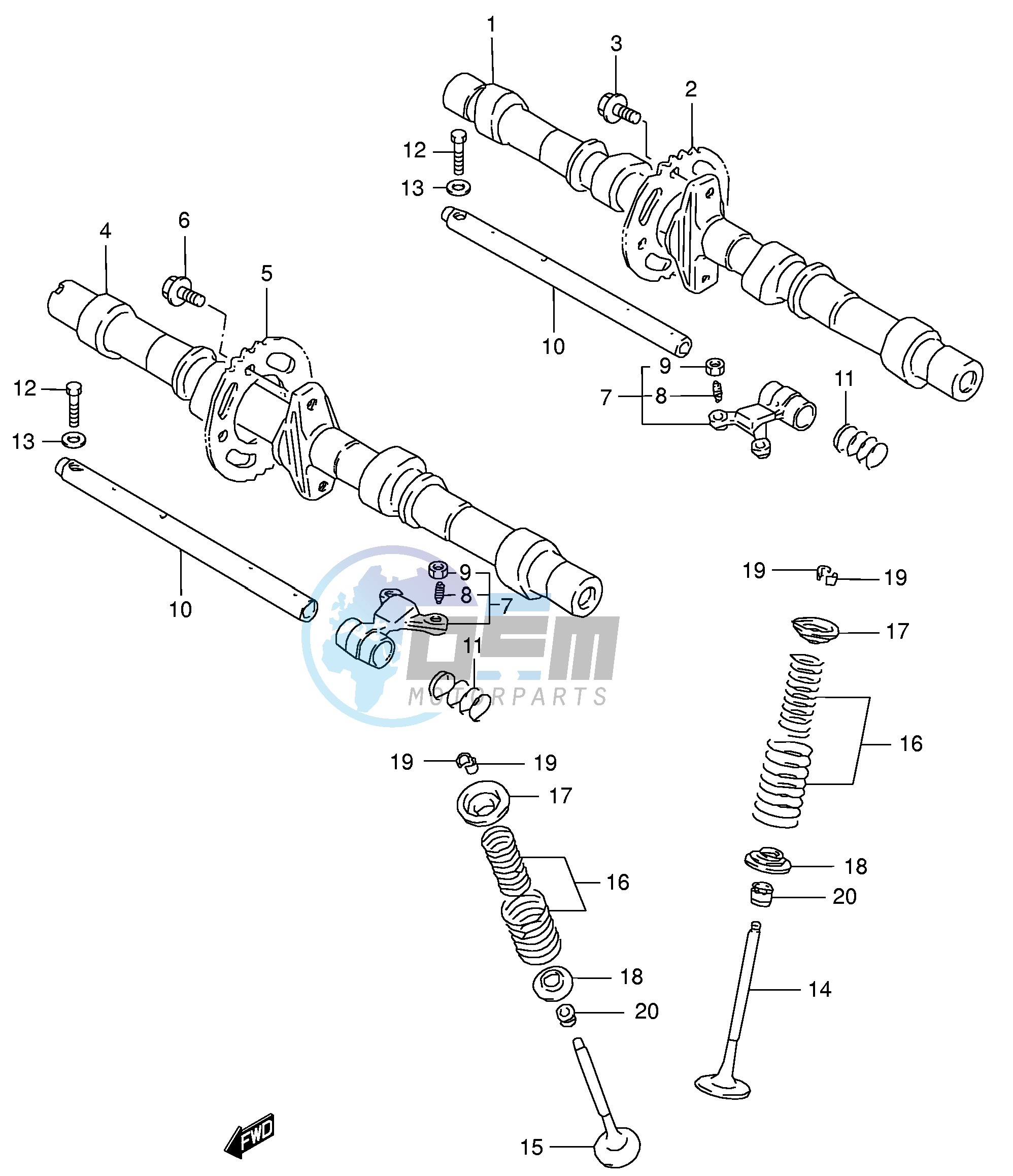 CAM SHAFT   VALVE