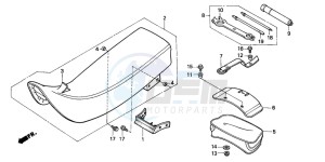 XR600R drawing SEAT